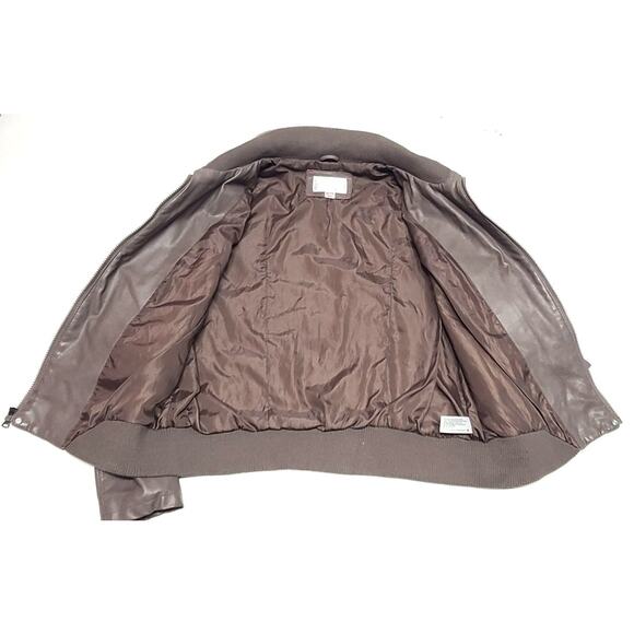 Xhilaration faux leather jacket beige women's XXL - Picture 5 of 6